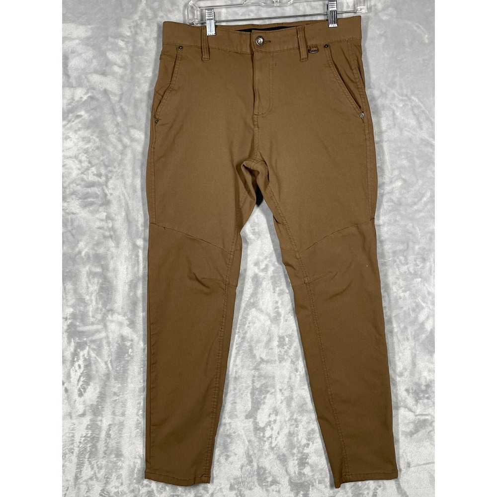 Projek Raw Brown Slim Fit Articulated Knee Casual Pants Mens Size 30 143107